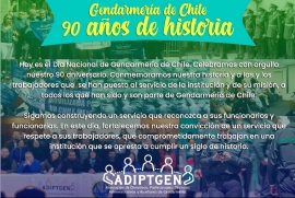 ADIPTGEN SALUDA EN UN NUEVO ANIVERSARIO DE GENDARMERÍA DE CHILE!!